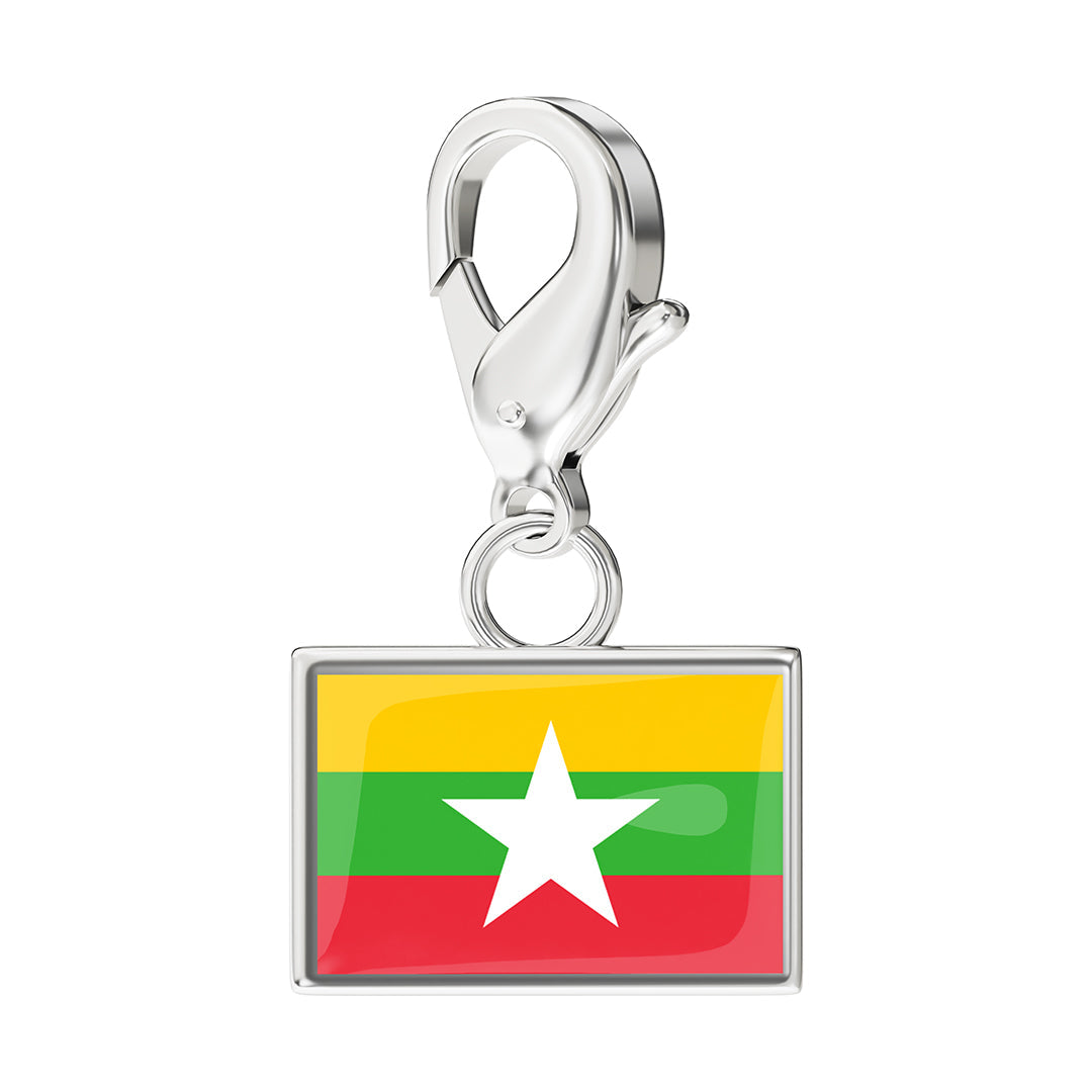 Flag & Map Charms Set