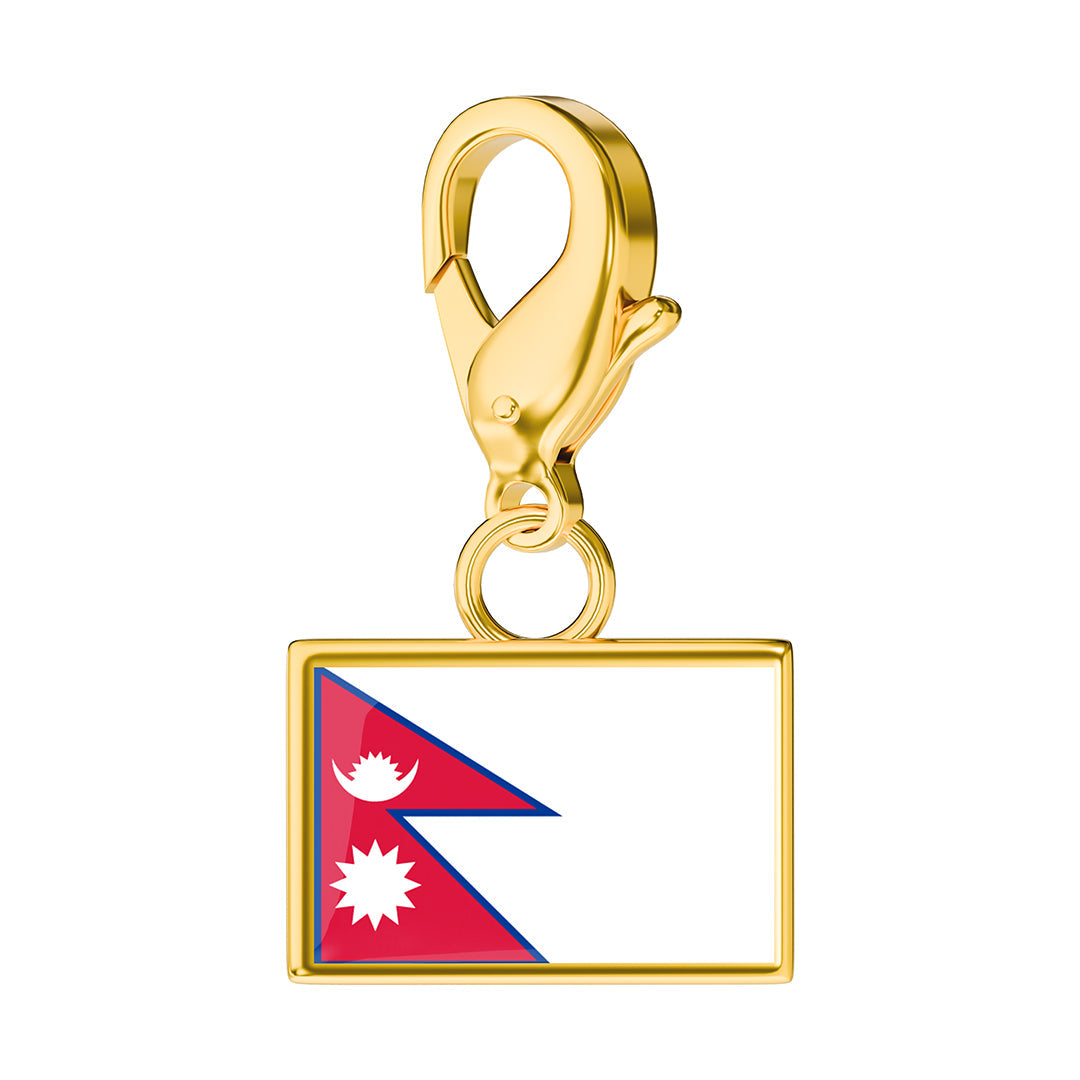 Flag & Map Charms Set