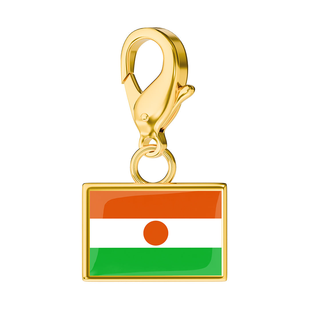 Flag & Map Charms Set