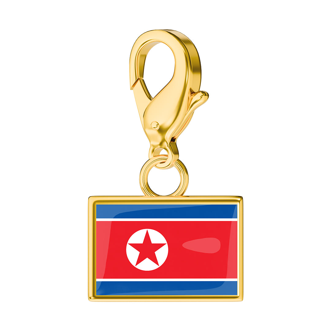 Flag & Map Charms Set