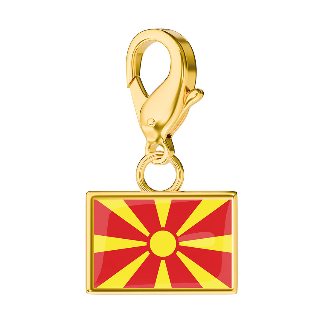 Flag & Map Charms Set