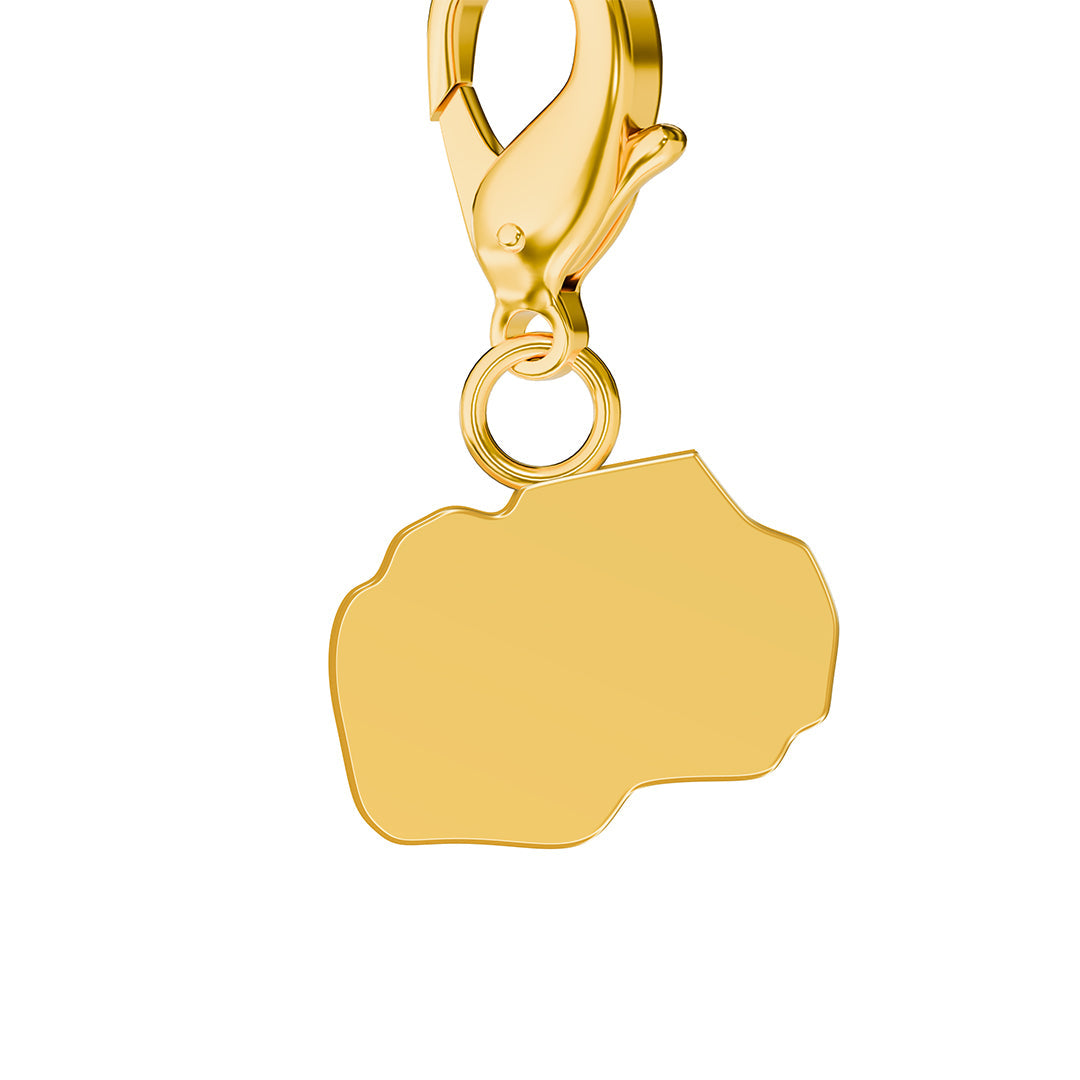 Flag & Map Charms Set