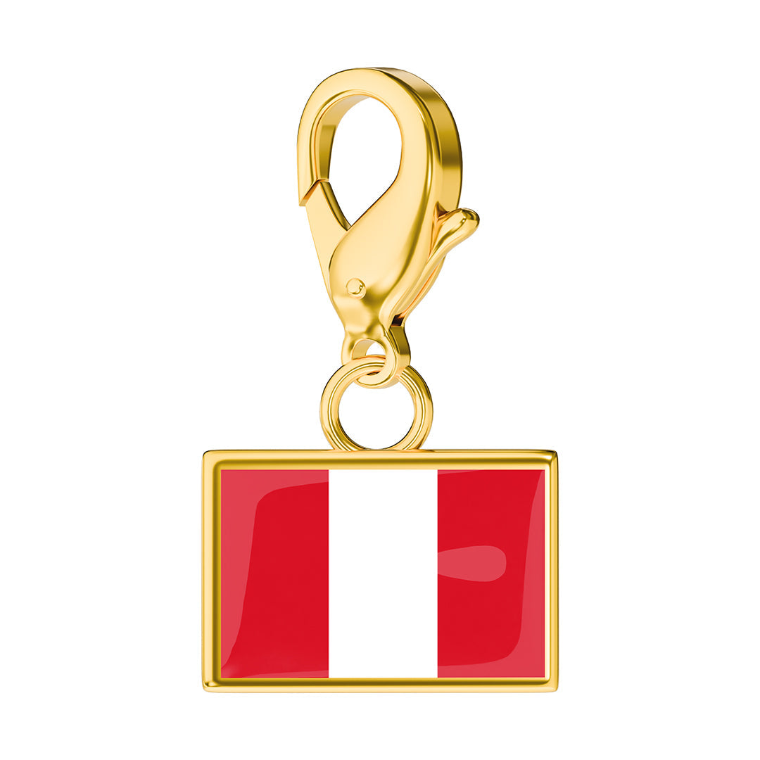 Flag & Map Charms Set