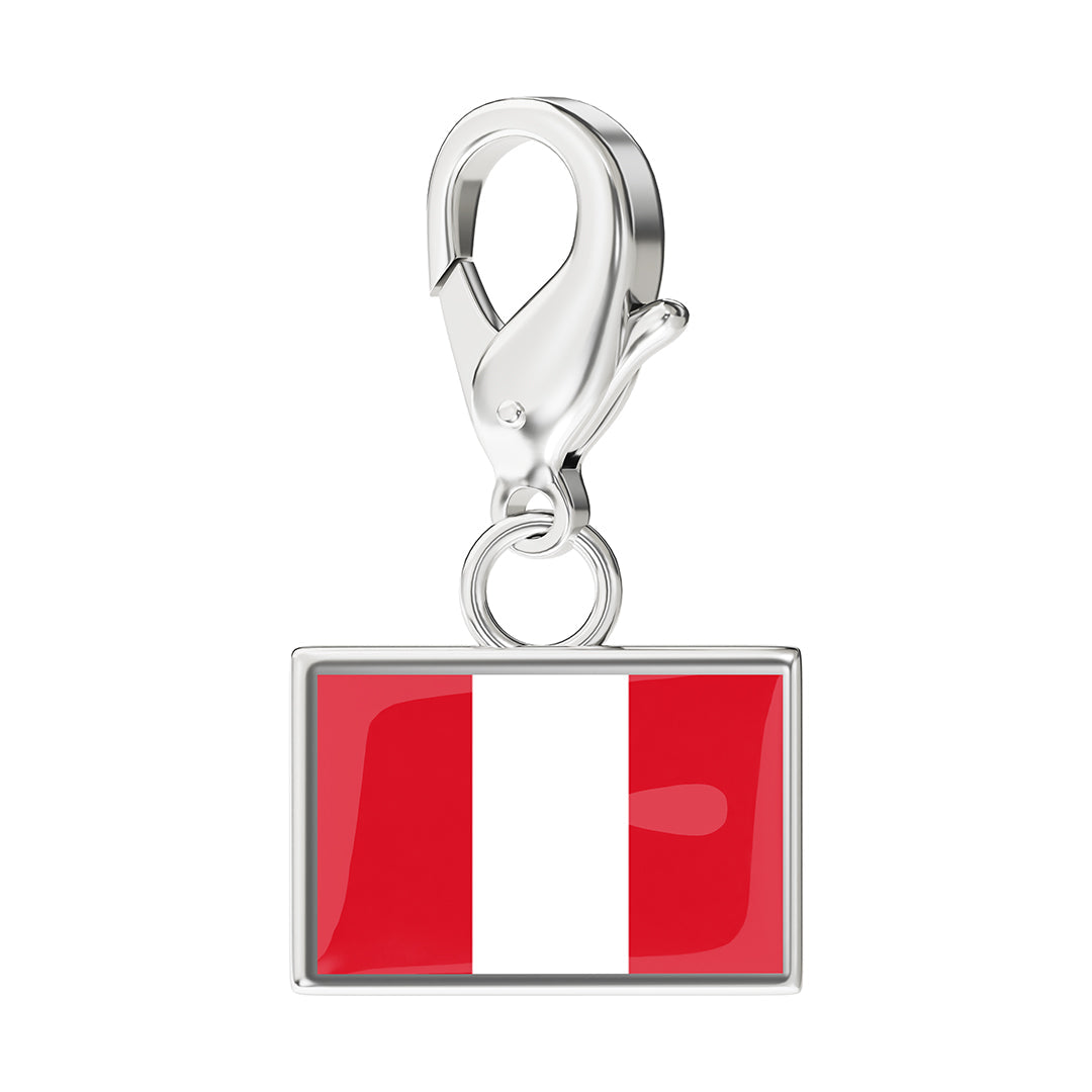 Flag & Map Charms Set
