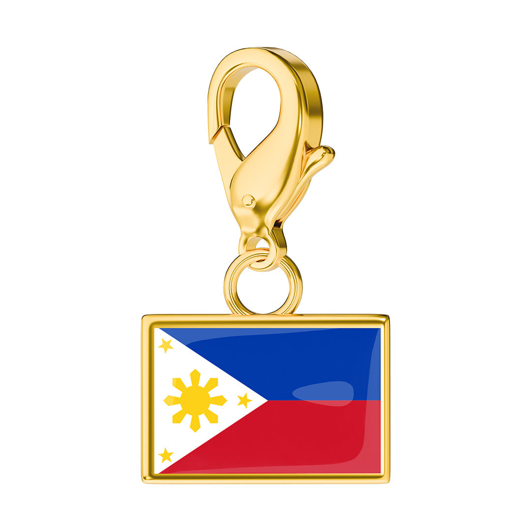 Flag & Map Charms Set