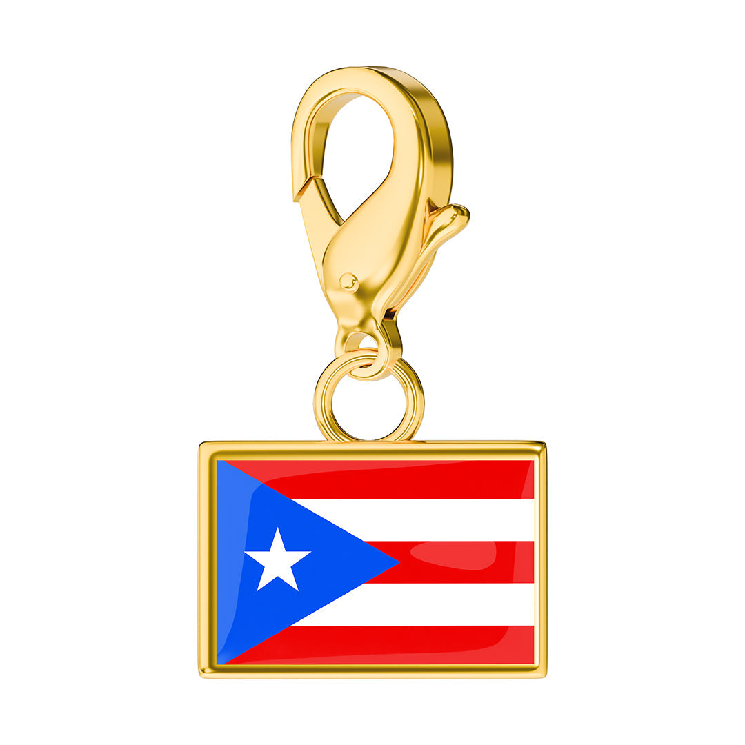 Flag & Map Charms Set