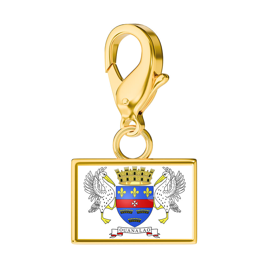 Flag & Map Charms Set