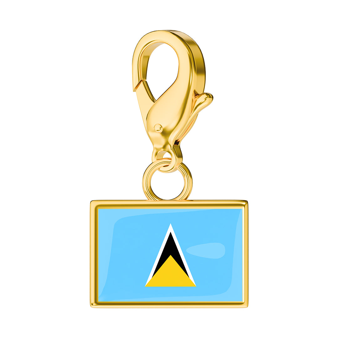 Flag & Map Charms Set