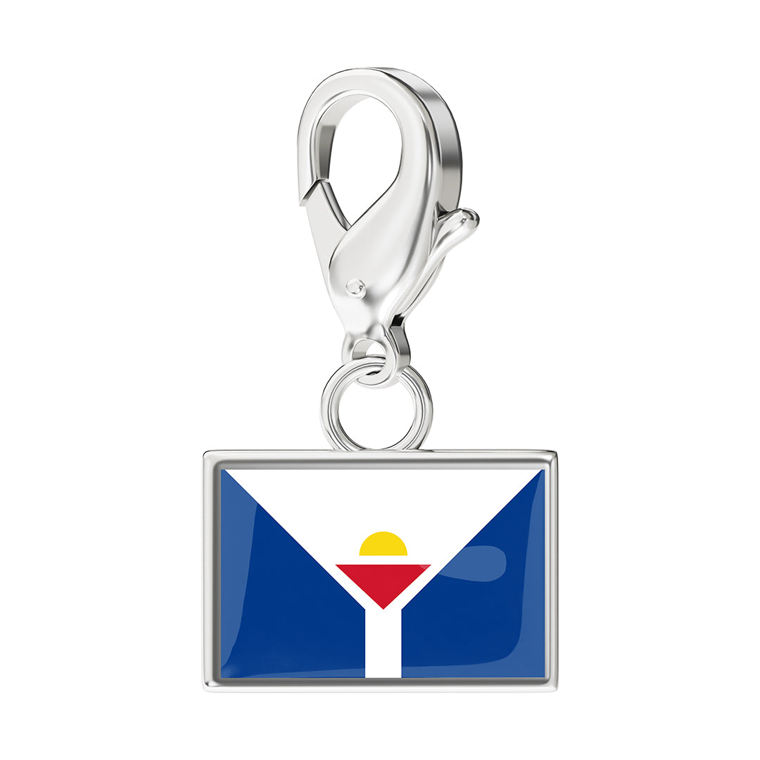 Flag & Map Charms Set