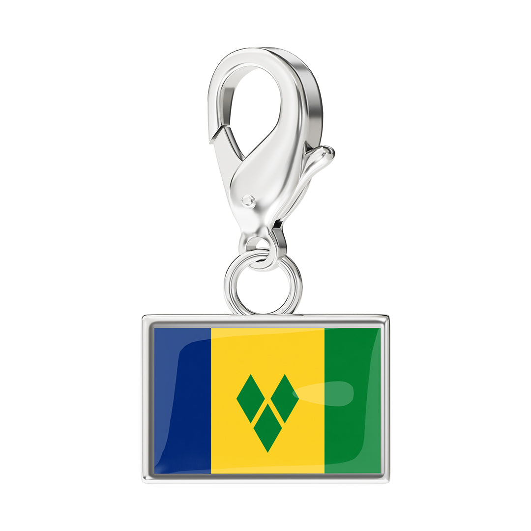 Flag & Map Charms Set