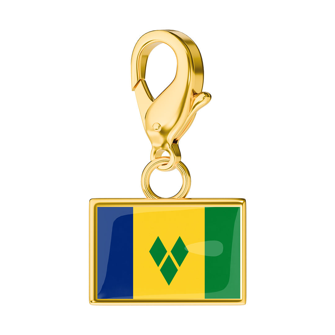 Flag & Map Charms Set