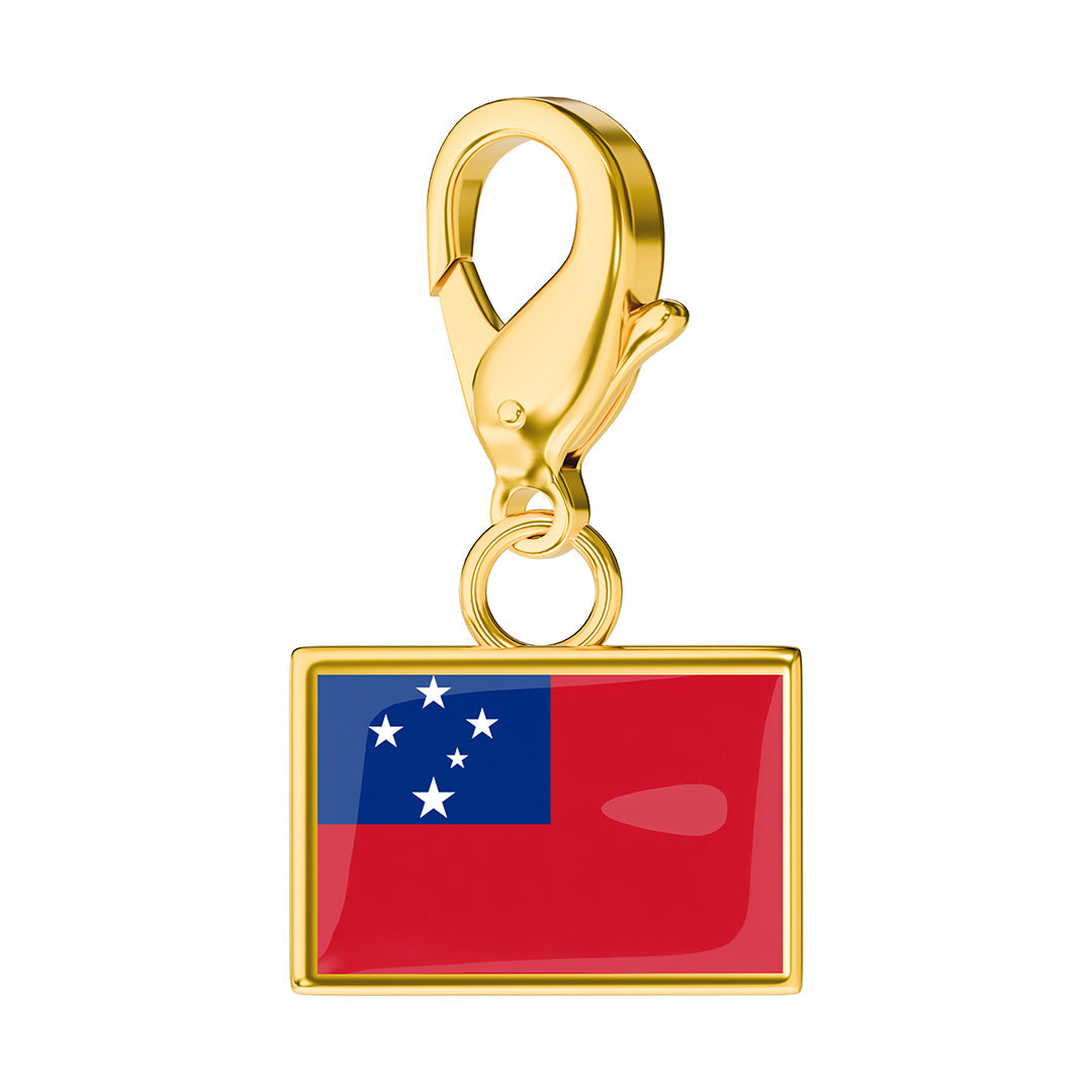 Flag & Map Charms Set