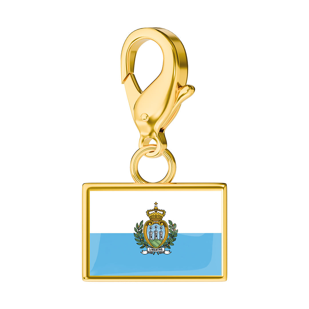 Flag & Map Charms Set