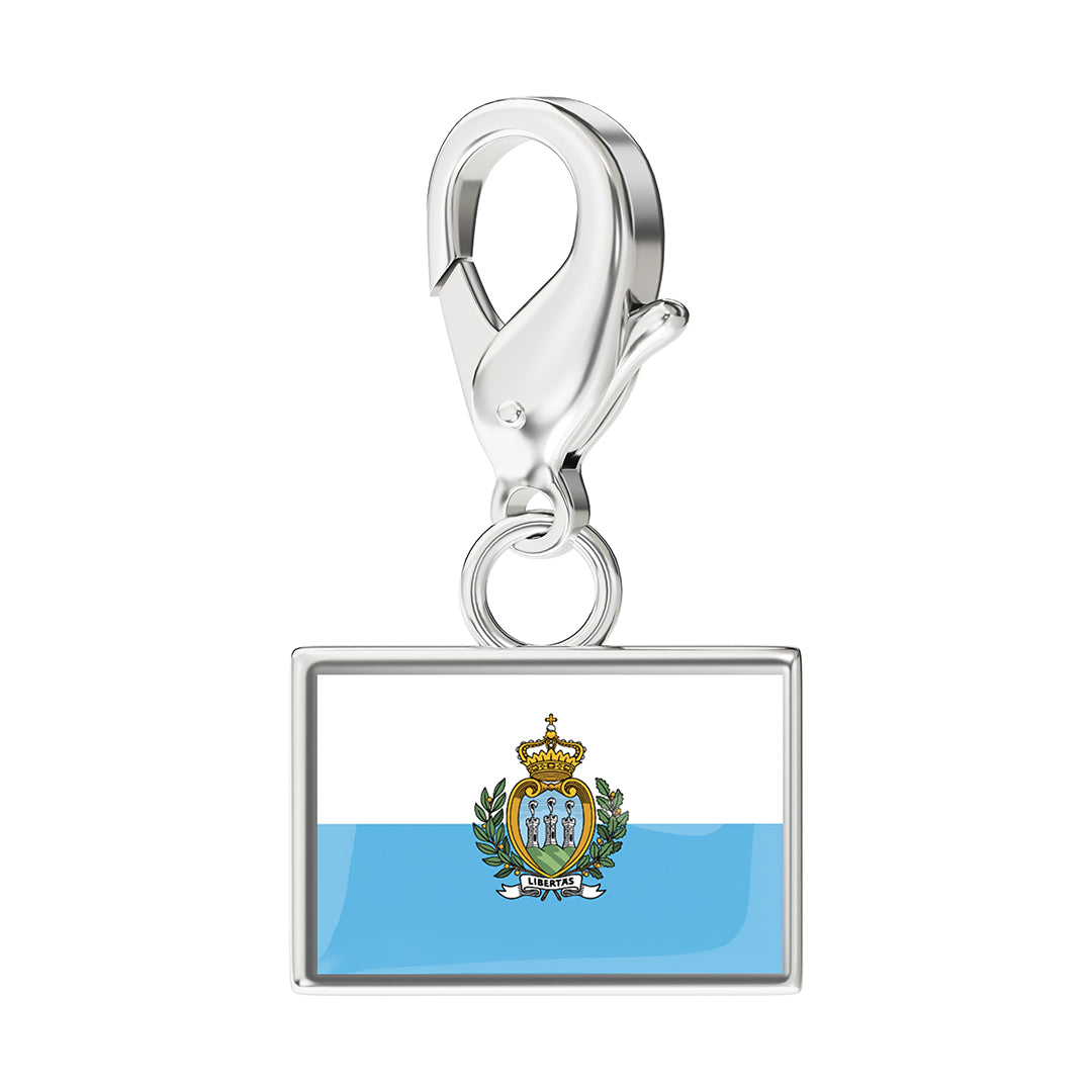 Flag & Map Charms Set