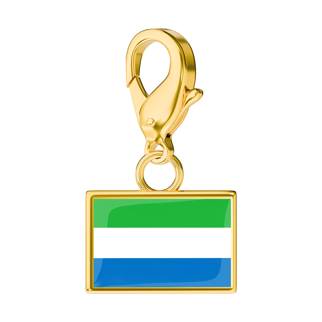 Flag & Map Charms Set