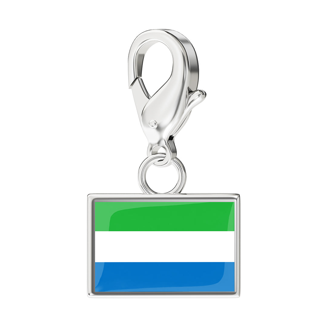 Flag & Map Charms Set