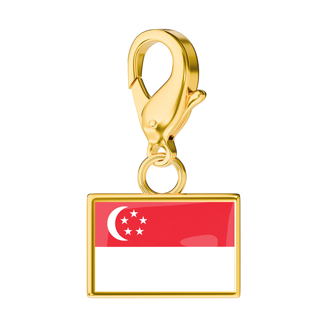 Flag & Map Charms Set