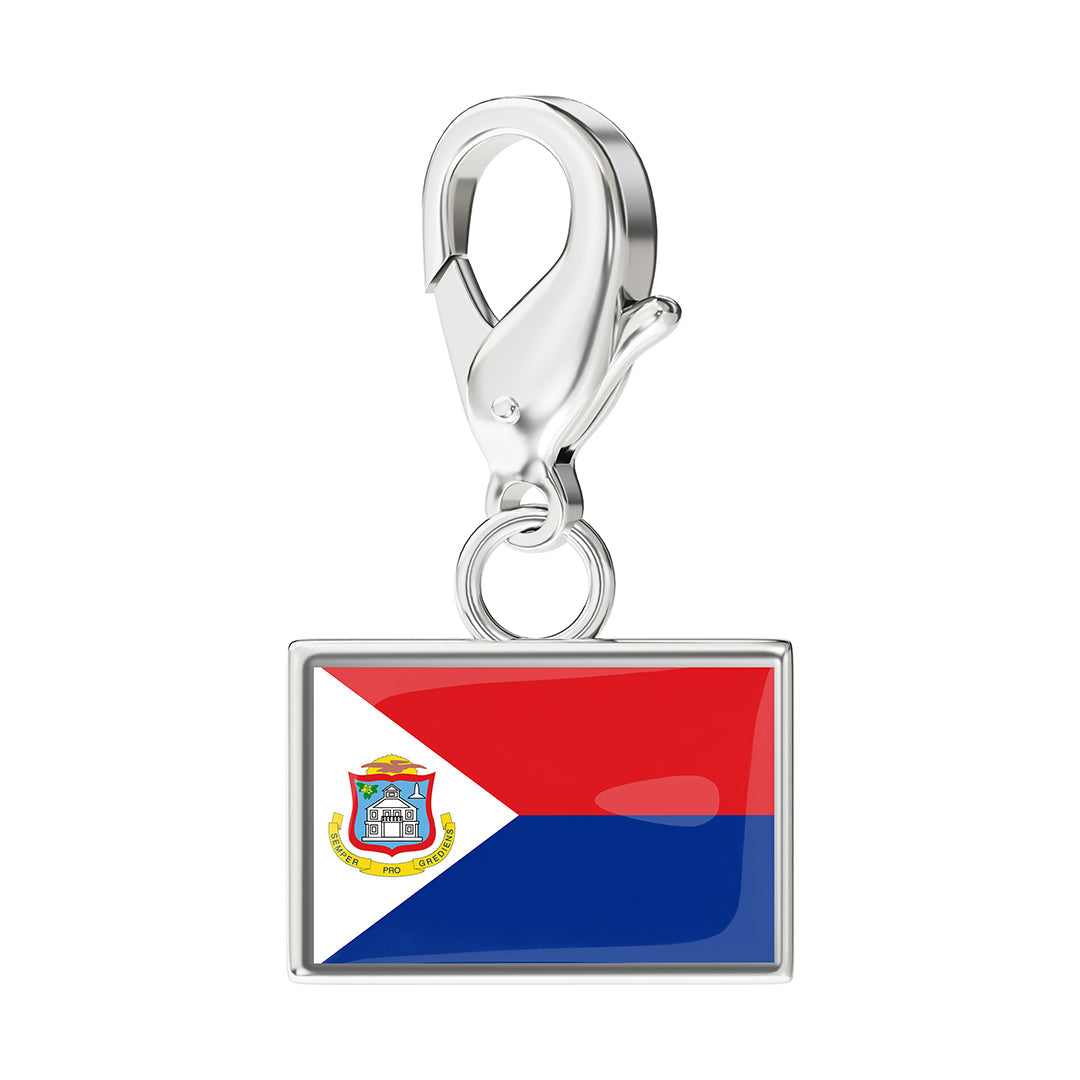 Flag & Map Charms Set