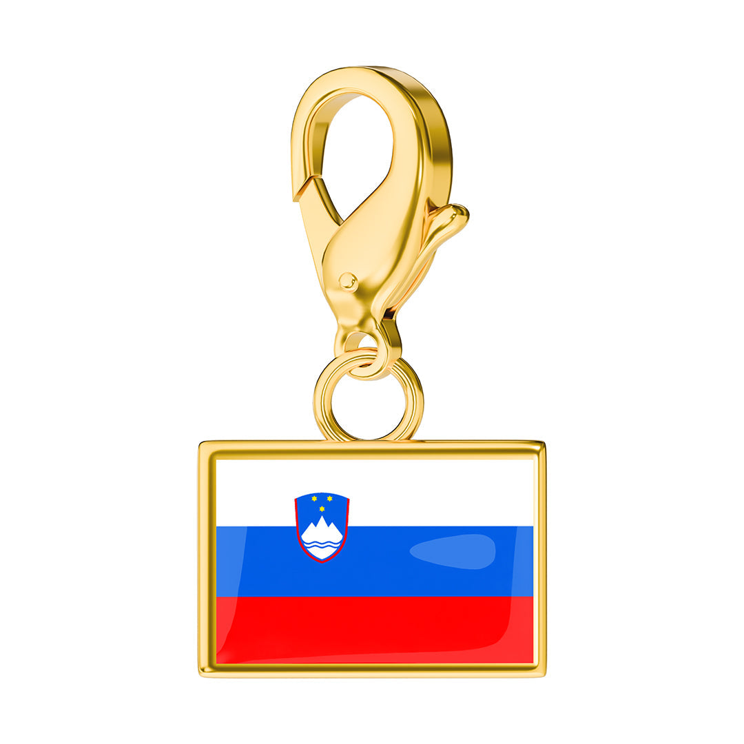 Flag & Map Charms Set