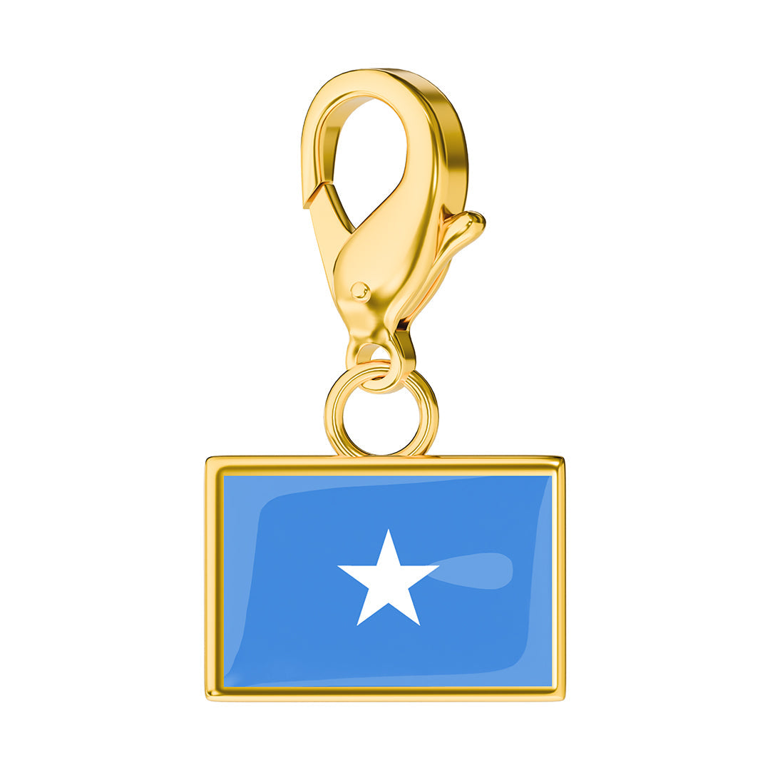 Flag & Map Charms Set