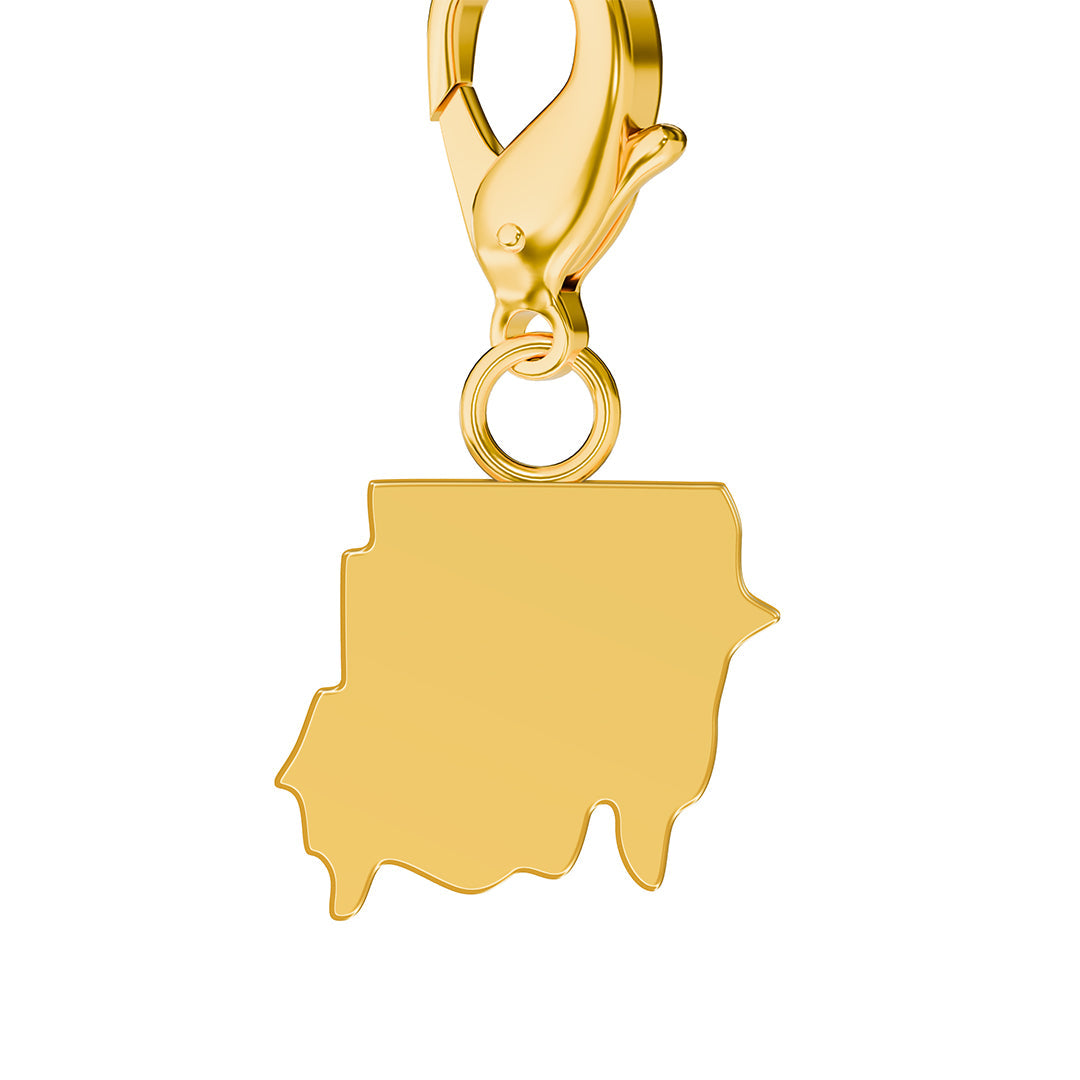 Flag & Map Charms Set