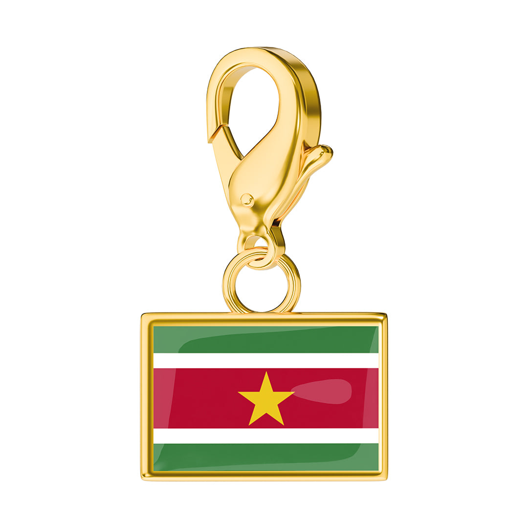 Flag & Map Charms Set