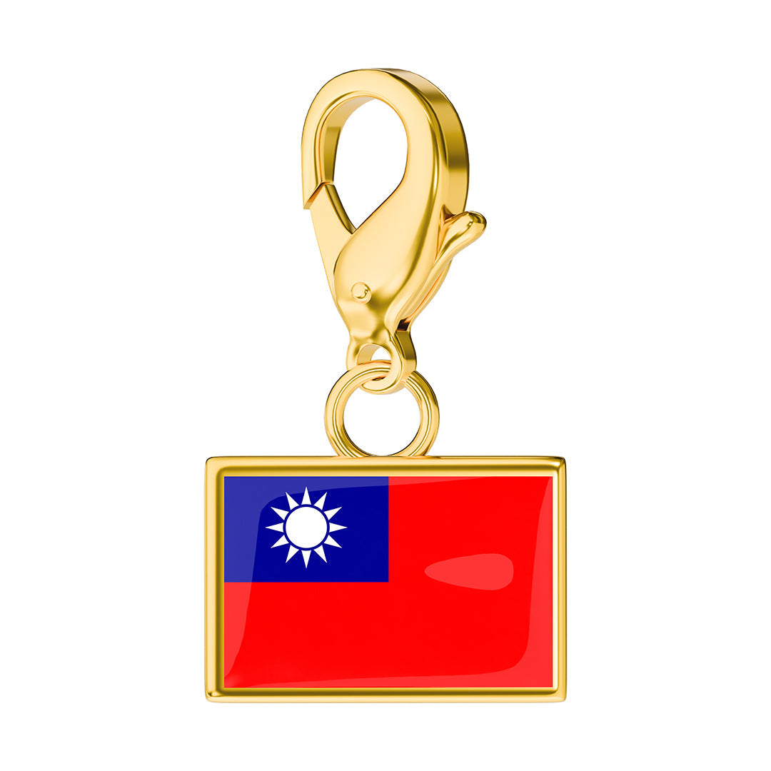 Flag & Map Charms Set