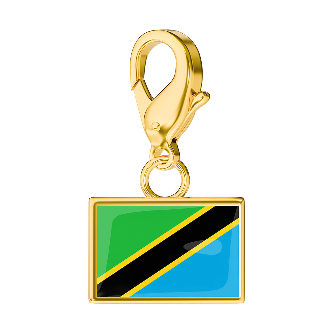 Flag & Map Charms Set