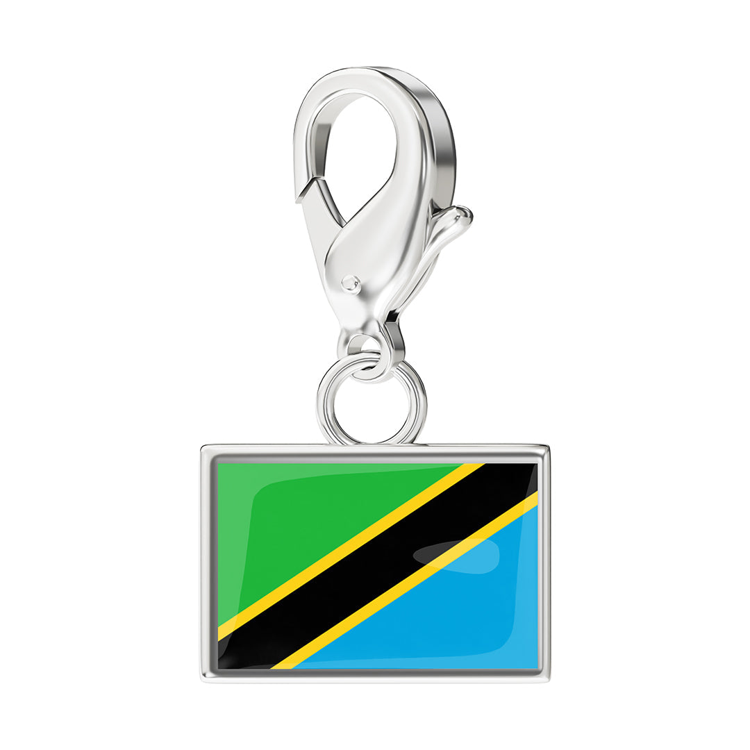 Flag & Map Charms Set