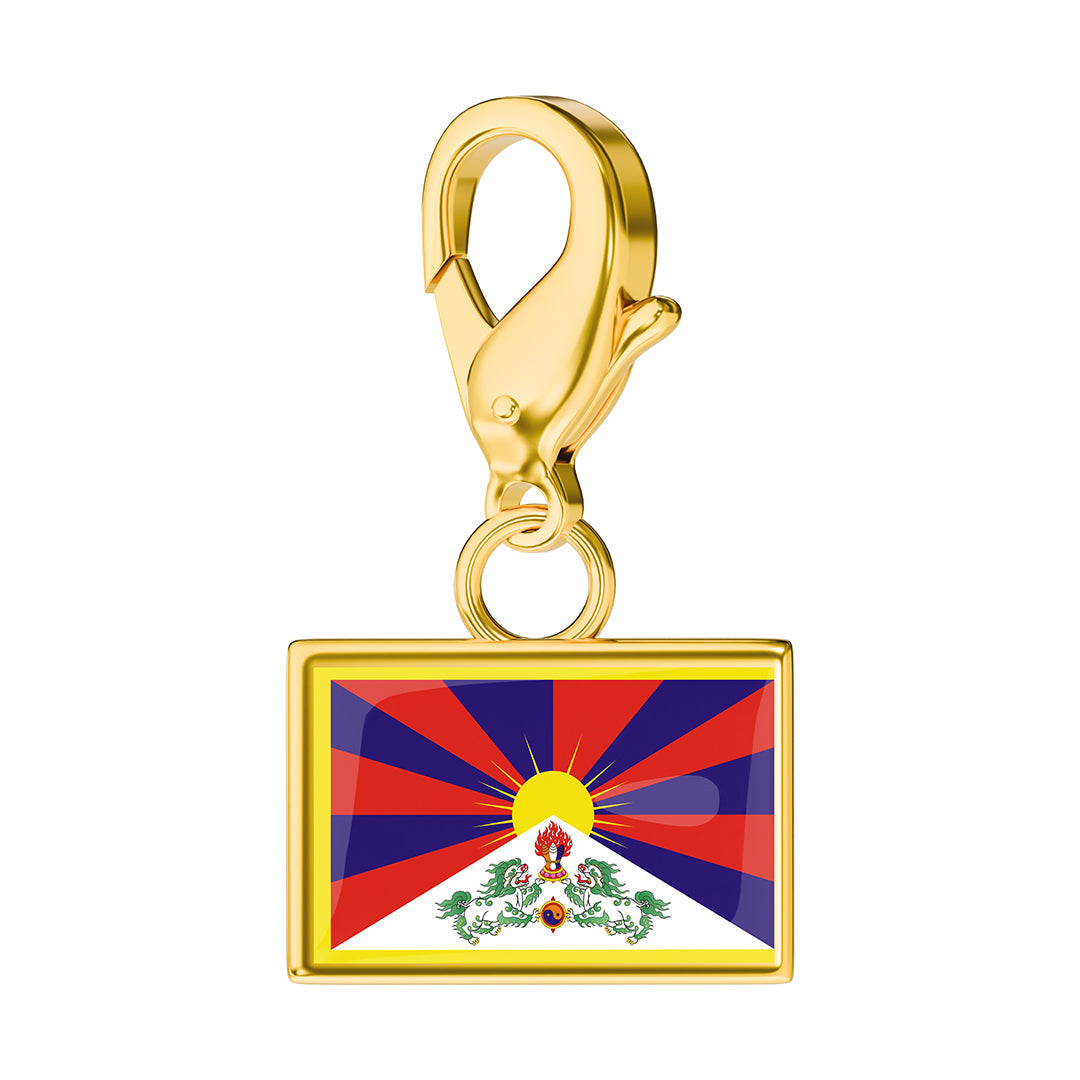 Flag & Map Charms Set