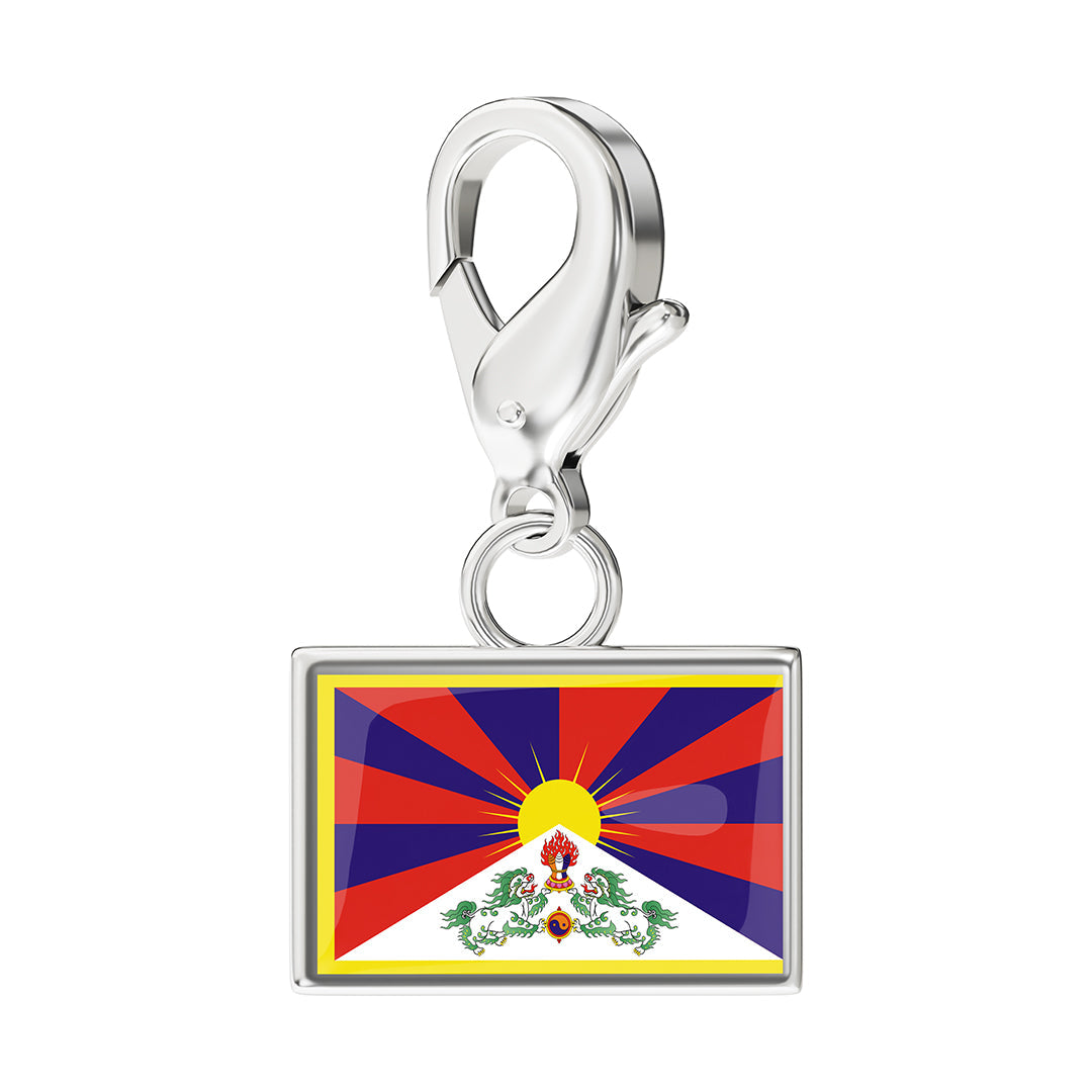 Flag & Map Charms Set