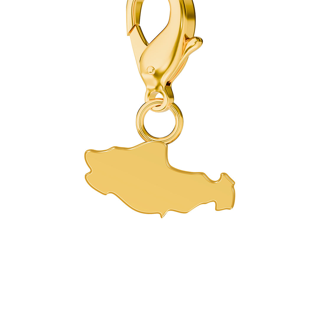 Flag & Map Charms Set