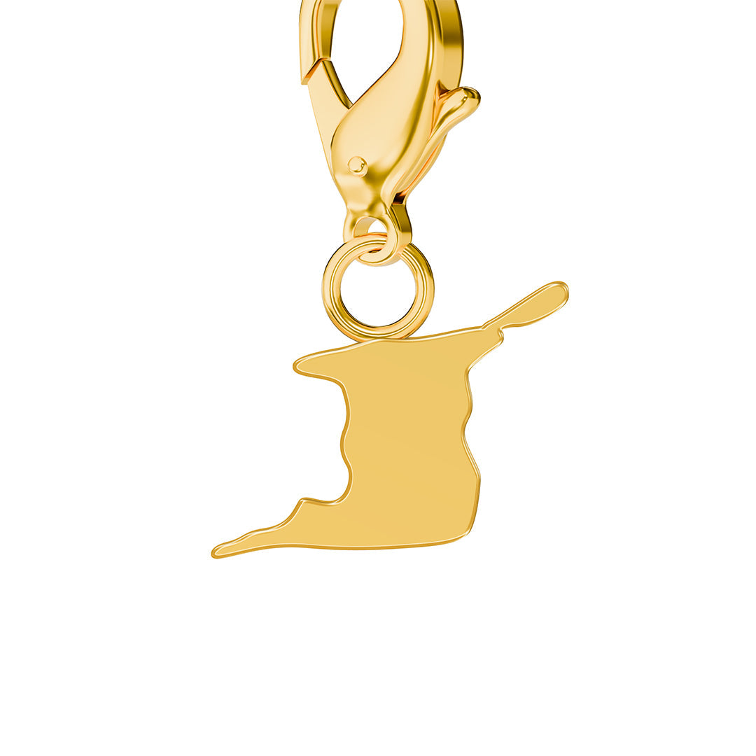 Flag & Map Charms Set