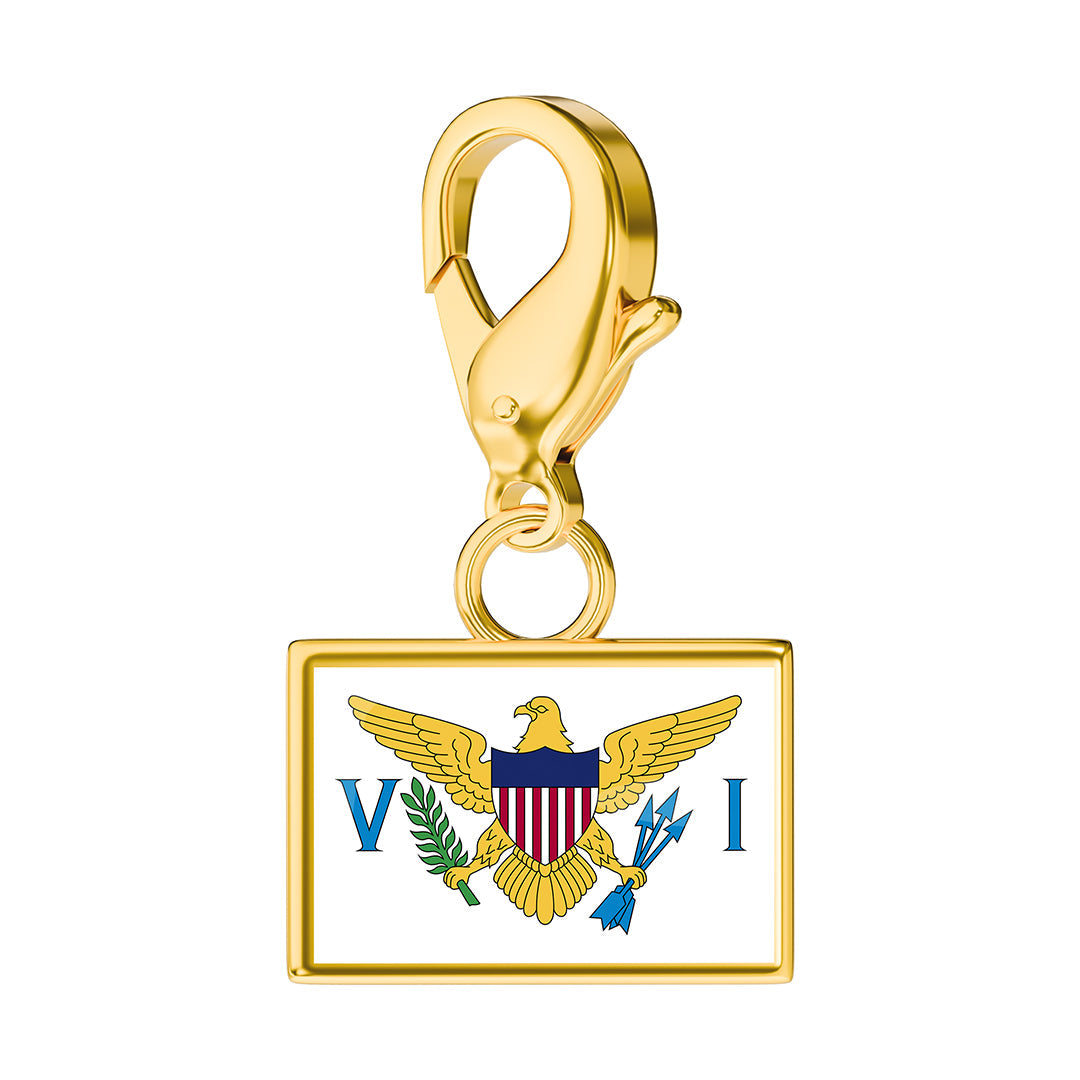 Flag & Map Charms Set