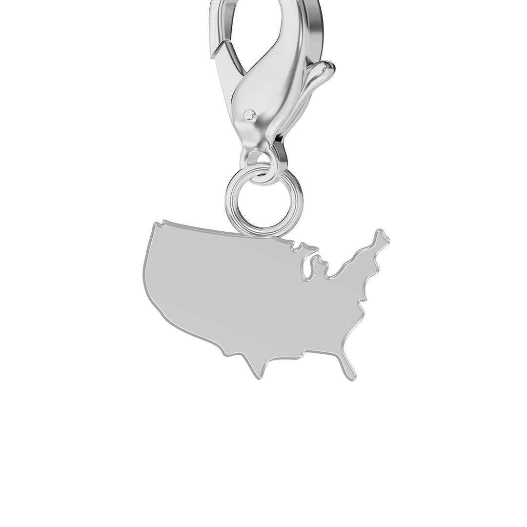 Flag & Map Charms Set