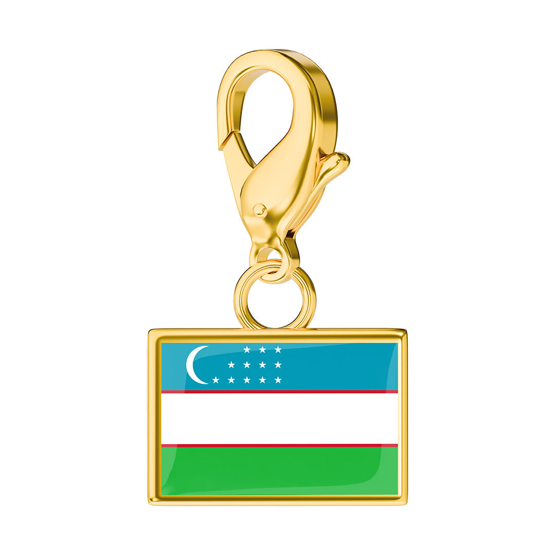 Flag & Map Charms Set