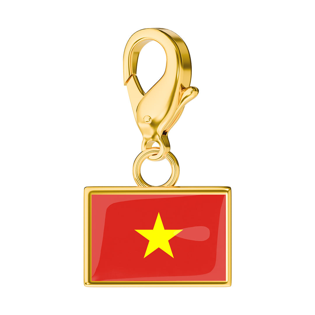 Flag & Map Charms Set