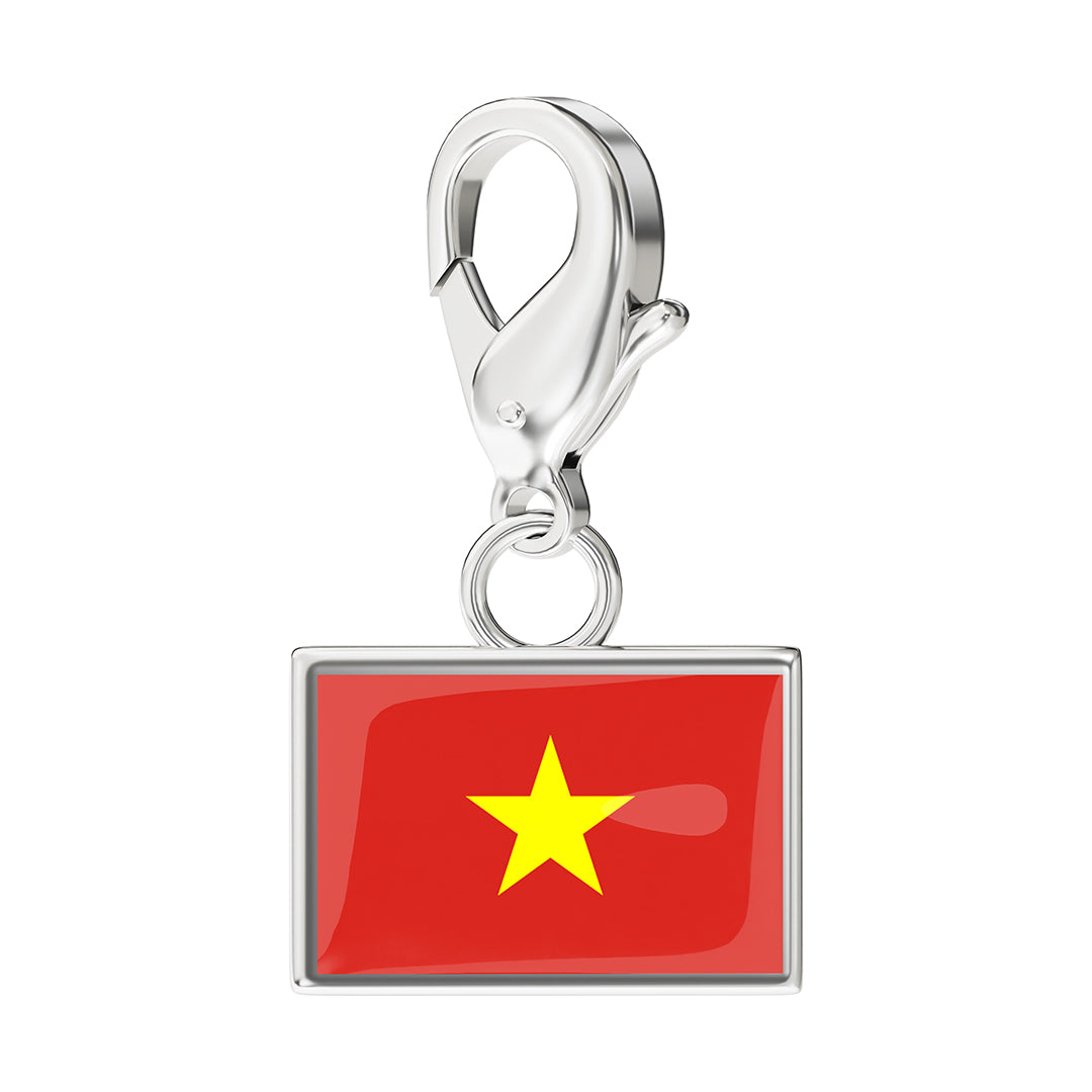 Flag & Map Charms Set