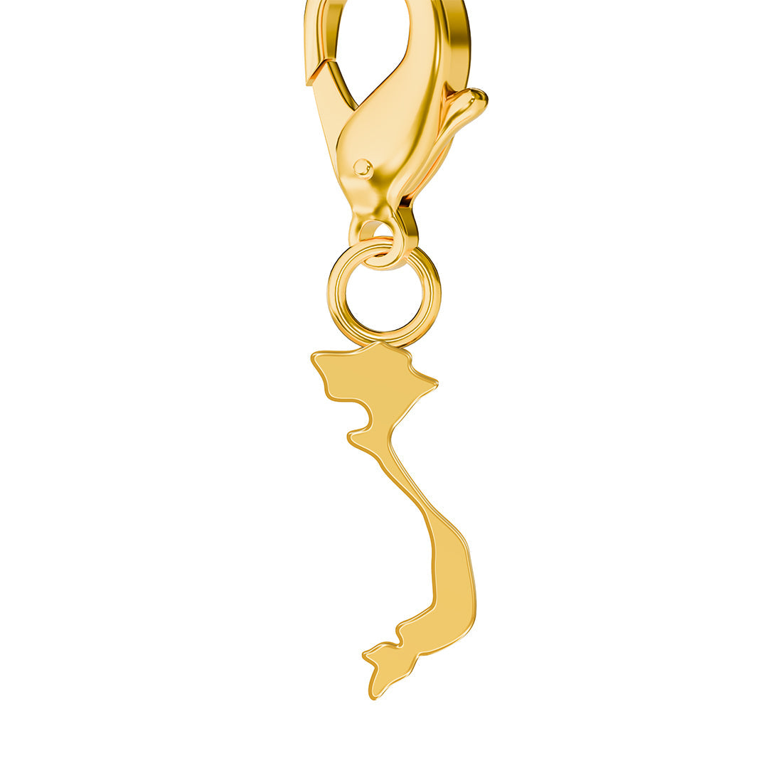 Flag & Map Charms Set