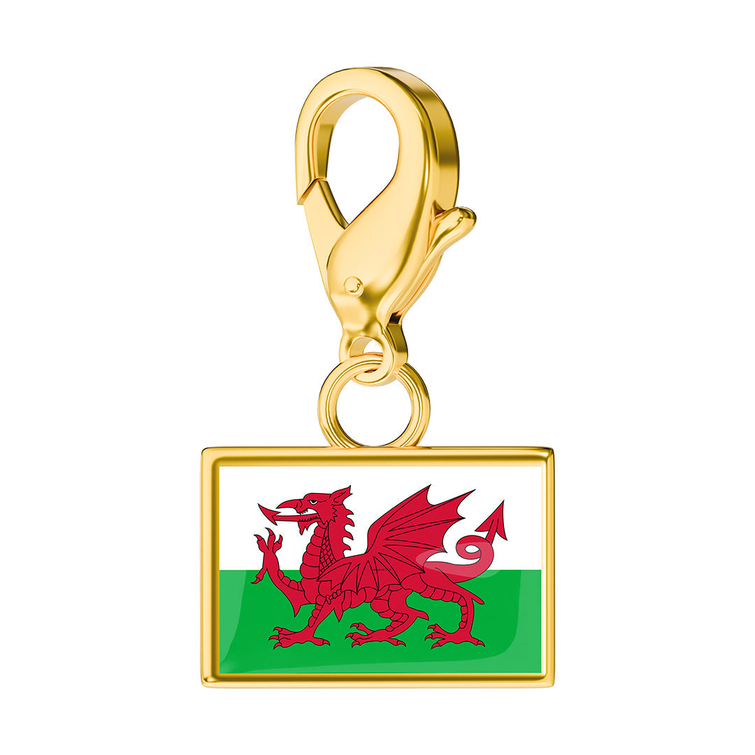 Flag & Map Charms Set